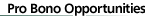 Pro Bono Opportunities