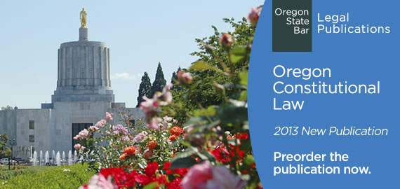 Legal Publications - Preorder Oregon Constitution Law